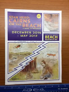 Stan Herd Cairns am Strand Eine in Arbeit befindliche Broschüre Kunstmuseum K State - Bild 1 von 6