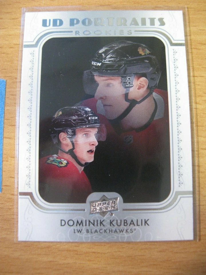 2019-20 Upper Deck Portraits insert rookie #97 Dominik Kubalik Chicago Blackhawk - Image 1 of 1