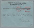 Sp0905 Marcofilia: Mecc. Rosse:Inps - Brescia 28/8/46 - Fasci Scalpellati