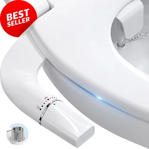 Bidet for Toilet, Ultra-Slim Bidet Attachment with Dual Nozzle (Feminine/Posteri - Picture 1 of 12