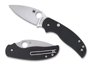 Spyderco Sage 6 Button Lock S30V Satin Blade Kohlefaser/G10 Griffe C123CFBCLP - Bild 1 von 3