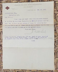 1902 Letterhead Little Rock Arkansas Choctaw Oklahoma Gulf Railroad Train 1 page - Picture 1 of 1