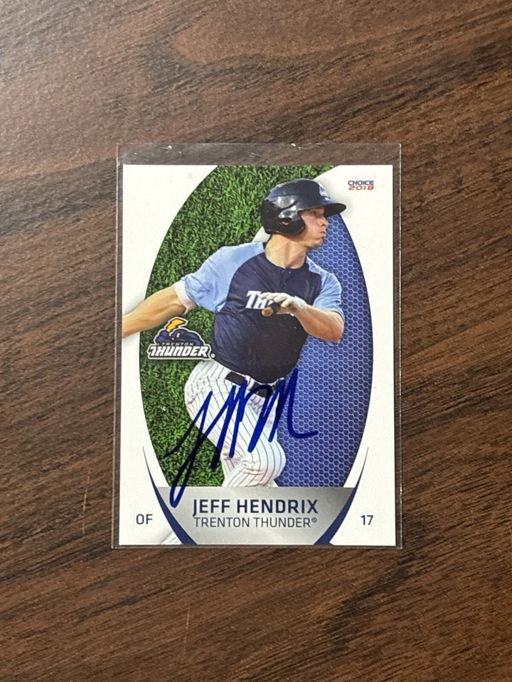 Jeff Hendrix 2018 Choice Trenton Thunder #11 Auto Autographed Signed - Image 1 of 4