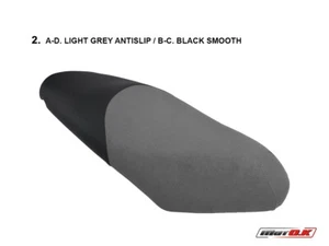 Honda Dylan 125/150 2001-2006 Motok Sitz Abdeckung Anti Slip Licht Grau B436/2 - Picture 1 of 1