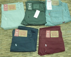LISTA DE JEANS VAQUEROS DE COLOR MEDIO LEVI'S 511 PARA HOMBRE EXTRA AJUSTADOS BAJOS RECTOS $59 - Imagen 1 de 25