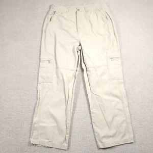 Vintage White Stag Cargi Pants Womens 16 Khaki High Rise Casual Outdoor Workwear - Picture 1 of 17
