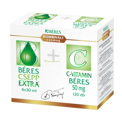 4 x Béres Csepp Extra - 4x30ml + Vitamina C Béres