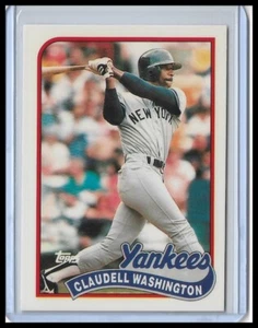 Topps Tiffany 1989 - Claudell Washington #185 - Imagen 1 de 2