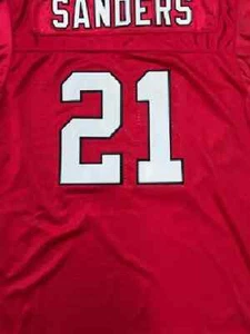 DEION SANDERS #21 Jersey XL Football PRIME TIME STITCHED SAN FRANCISCO 49ERS - Picture 1 of 6
