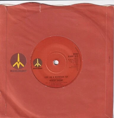 Robert Knight Love on a Mountain Top rare vintage 7" single Vinyl record 1968 - Image 1 of 4