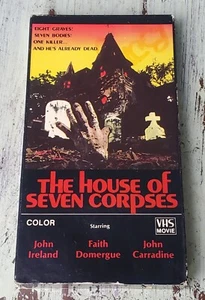 VG The House of Seven Corpses (1985) VHS, Authentic US NTSC Release - Picture 1 of 7