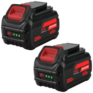 2pack 20V For DeWALT Max Lithium ion DCB201 DCB203 DCB207 Battery Replacement - Picture 1 of 8
