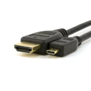 Micro HDMI to HDMI Cable 2M For GoPro Hero 3 4 5 6 7 HD 4K Camera type D - Picture 1 of 1
