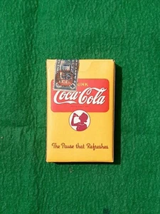 Vintage Coca Cola Coke Soda Beverage SEALED Playing Cards Pause that Refreshes - Picture 1 of 7