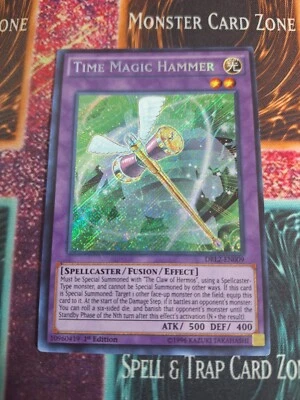 Yu-Gi-Oh! Time Magic Hammer DRL2-EN009 Secret Rare 1st Edition NM/LP - Image 1 of 4