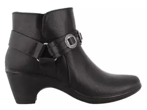 Easy Street Bailey Buckle Ankle Boots, Size 7.5 M Black - Picture 1 of 8
