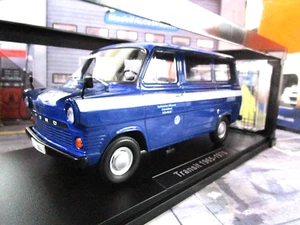 Ford Transit MKI Bus THW Colonia 1965 - 1970 azul 180468 KK Diecast SP 1:18 - Imagen 1 de 8