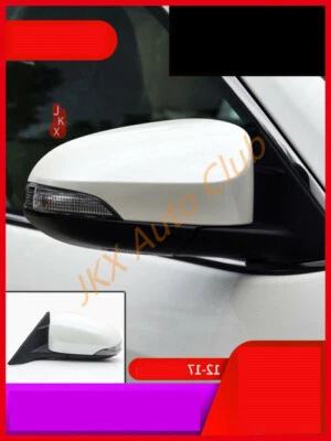 Espejo retrovisor de señal térmica plegable automático blanco derecho 9 Wrie para Toyota Camry 2012-2017 Foto 1 de 4