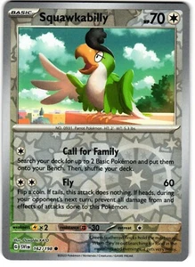 Squawkabilly Reverse Holo 162/198 Pokemon SV: Scarlet & Violet - Picture 1 of 3