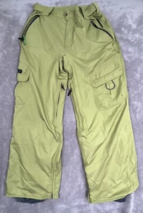 Pantalone snowboard uomo Rip Curl abbigliamento montagna 100% nylon taglia M verde nuovo senza etichette - Foto 1 di 5