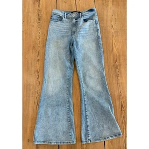 Express Bell Flare High Rise Stretch Jeans Light Wash 4 Short - Bild 1 von 7