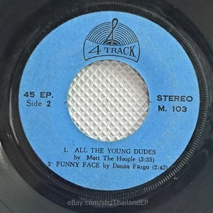 MOTT THE HOOPLE /ALL THE YOUNG DUDES / THAI EP 7" THAILAND 45RPM - Picture 1 of 4