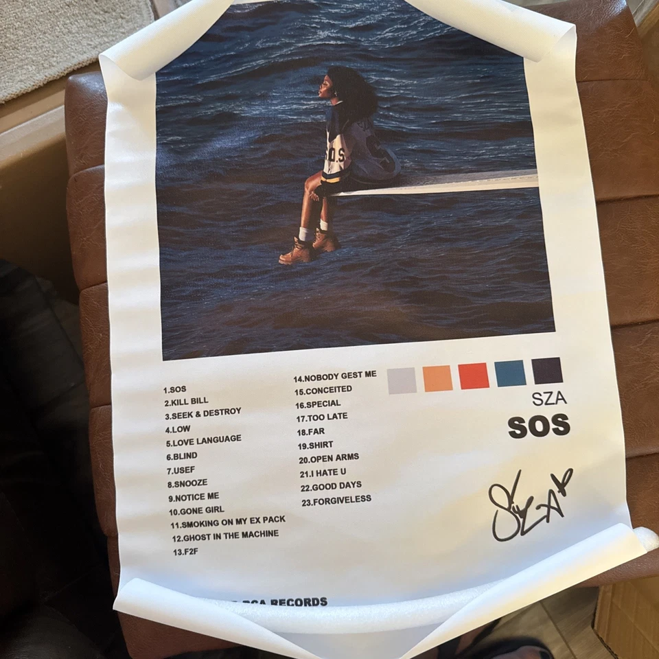 SZA - SOS ✅ R&B -Rap Music Poster ✅ Wall Art Room Canvas Man Cave✅ 16x24 inch - Image 1 of 1