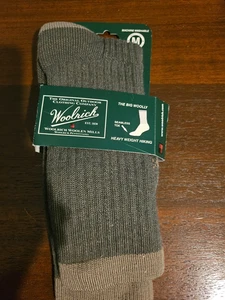 Calcetines Woolrich Smoke Medianos Crew Para Hombre 5-8.5 Mujer 6.5-10 Cálidos Hechos en EE. UU. - Imagen 1 de 2