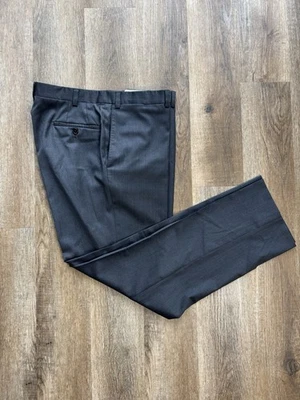 RIVIERA Jack Victor Dress Pants Men's 40 R Loro Piana Super 130's Wool Charcoal - Image 1 of 4