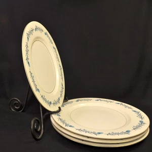 Limoges Theodore Haviland NY 4 Plates Dinner Clinton Blue Garland Gold 1936-1956 - Picture 1 of 13