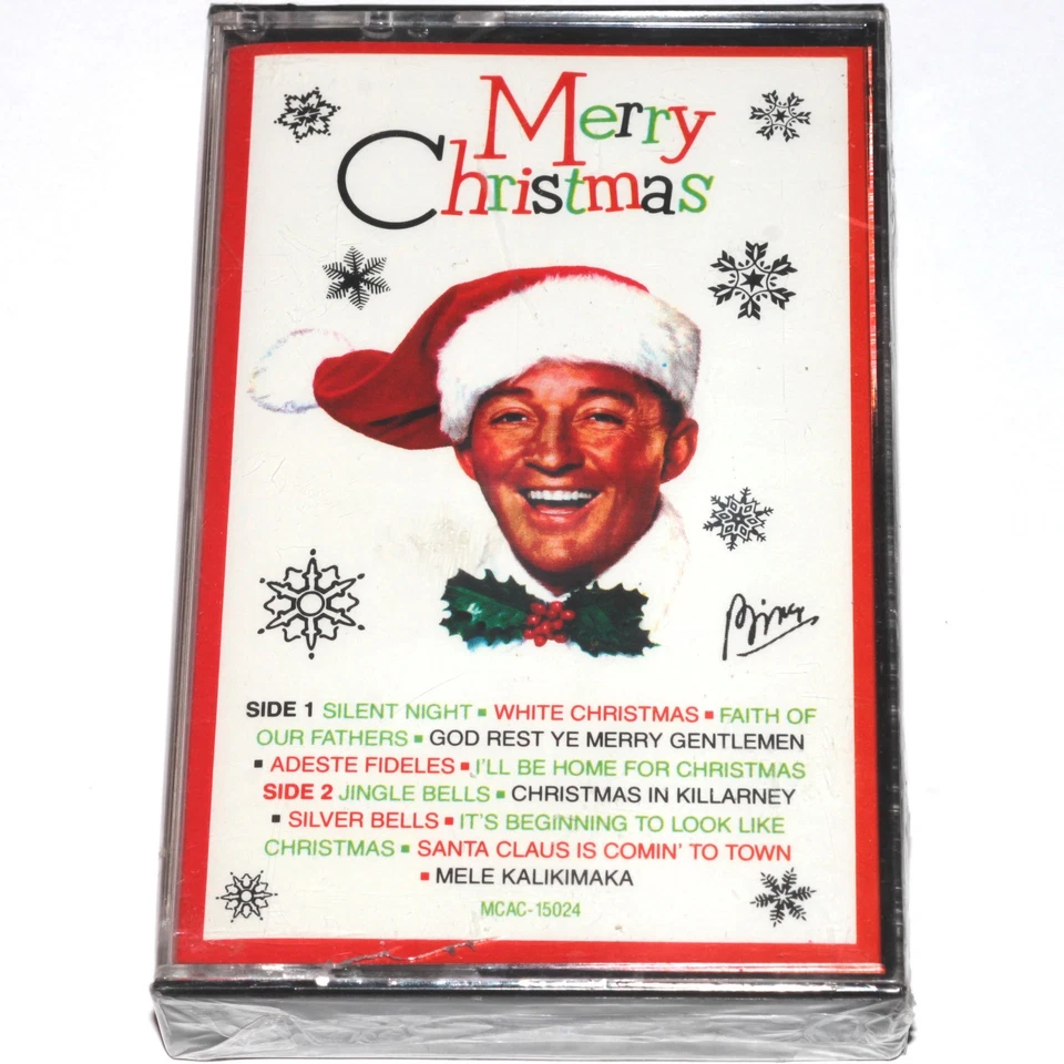 Bing Crosby - Merry Christmas (Cassette Tape 1984) Holiday Music NEW SEALED - Image 1 of 4