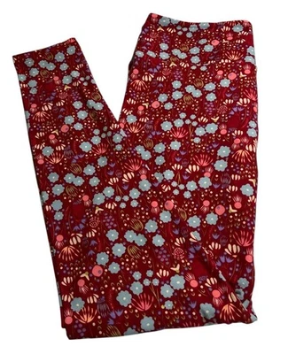 LuLaRoe Leggings TC Tall Curvy Autumn Fall Abstract WILDFLOWER Floral Ships Fast - Image 1 of 4