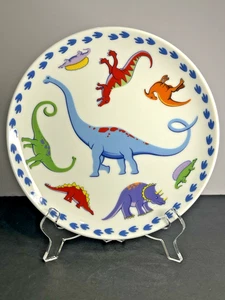 Tiffany & Co. Dinosaurs 8” Plate 2007 – Porcelain Kids Plate Colorful Japan RARE - Picture 1 of 5