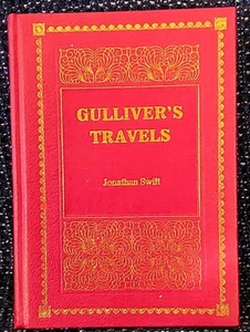 Gulliver's Travels By Jonathan Swift Vintage Leather Bound Hardcover 1978 - Picture 1 of 13