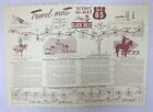 Travel Mat Placemat Scenic HI-WAY US85 Stops Between El Paso TX & Cheyenne, WY