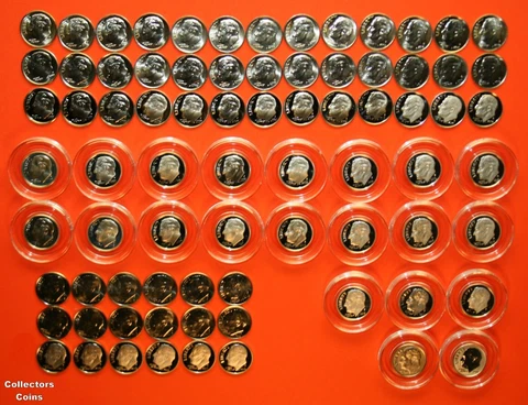 2000 - 2022 PDSS +S Roosevelt Dime 94 Coin BU Set wALL Clad & Silver Proof + Enh Cover