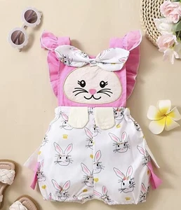 Baby Girls Bunny / rabbit romper Great For Summer - Picture 1 of 5