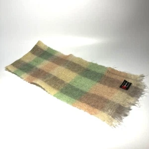 Vintage Montrose Schal Mohair weich pastell kariert Made in Scotland - Bild 1 von 4