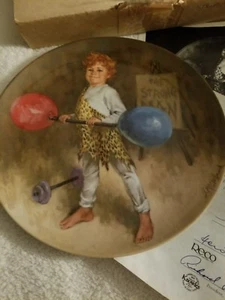 Vintage Edwin Knowles Collector Plate Johnny the Strong Man McClelland Circus - Picture 1 of 3
