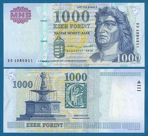 Hungría 1000 Forint P 197e 2015 UNC (P 197 e) - Imagen 1 de 1