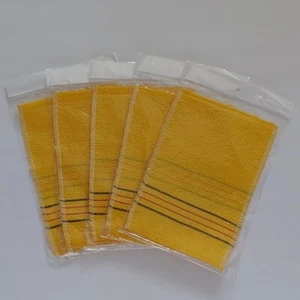 Pack of 5 Korean Italy Exfoliating Mitten Wash Scrub Towel - Picture 1 of 3