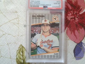 1989 FLEER BILL RIPKEN CORRECTED BLACK BOX PSA GEM MINT 10 - Picture 1 of 1