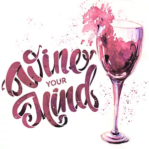 WINE YOUR MIND Funny Wine Paper Napkins, Cocktail Party Napkins 20pcs - Picture 1 of 4