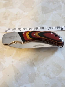 VINTAGE WWE LLC Stainless Folding Lock Blade Pocket Knife With Case. 7". ~283 - Picture 1 of 5