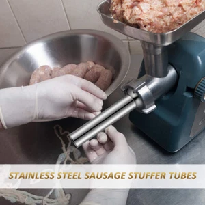 3PCS Electric Meat Grinder Sausage Stuffer Tubes with Funnels - Picture 1 of 7