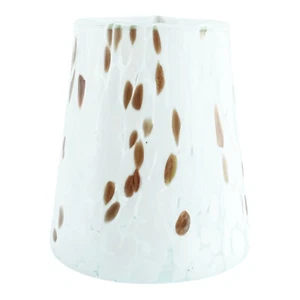 Murano Glass Drinking Art Tumbler White Bronze Handmade Venice Italy Millefiori - Picture 1 of 6