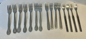 Set of 15 Walco Northland Stainless Steel Appetizer Seafood Cocktail Forks - Picture 1 of 10
