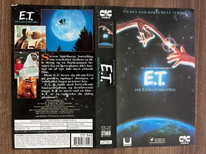 Vintage E.T The Extra-Terrestrial Wong VHS Cover Only - Danish Edition - No Tape - Picture 1 of 3