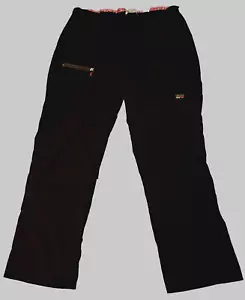 Koi Lite Scrub Pants XS Petite Dobby Black Slim Fit Mechanical Stretch - Picture 1 of 7