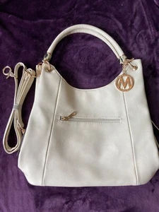Mia Farrow white purse with Leopard inseam - Picture 1 of 19
